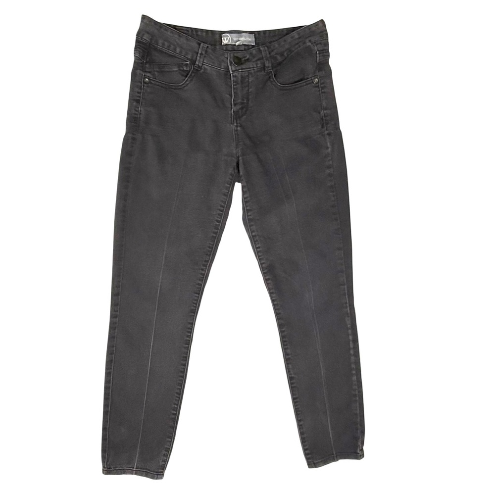 Wit & Wisdom Women’s 2 Charcoal Black Denim Pants Ankle 27”